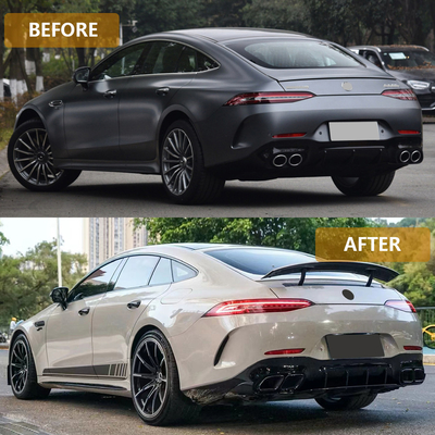 Custom Logo Accepted AMG GT C190 W290-GT63 Rear Lip Tailpipe Modification for Benz