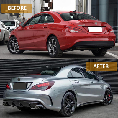Rear Bumper Car Enclosure Set for Mercedes-Benz W117 CLA 2014-2019 Other Body Parts