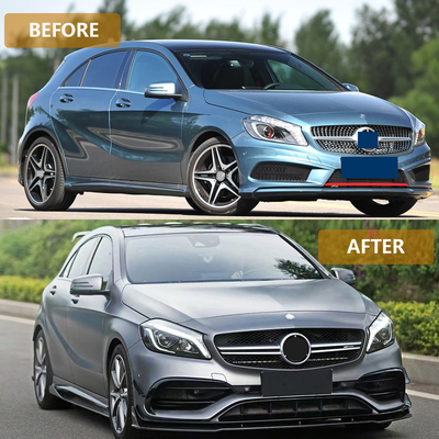 Get the A45 Front Bumper Grille Upgrade for Mercedes Benz A Class W176 Body Kit 13-18