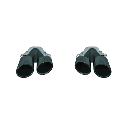 Upgrade Your CLA to a Modern Luxury with this Split Ellipse Tailpipe Throat in Black