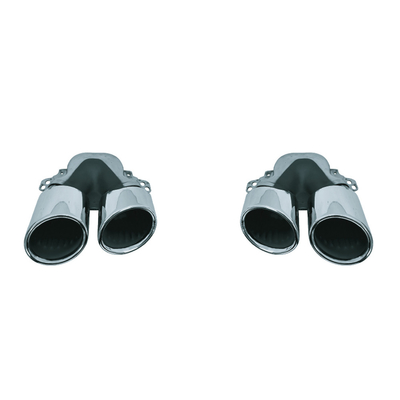 Upgrade Your CLA to a Modern Luxury with this Split Ellipse Tailpipe Throat in Black