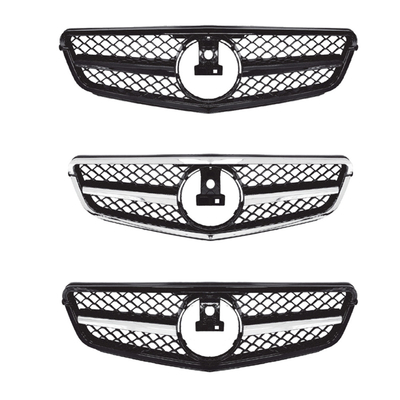 Mercedes-Benz C-Class W204 Car Grilles Modified to C63 AMG Style Front Bumper Grille