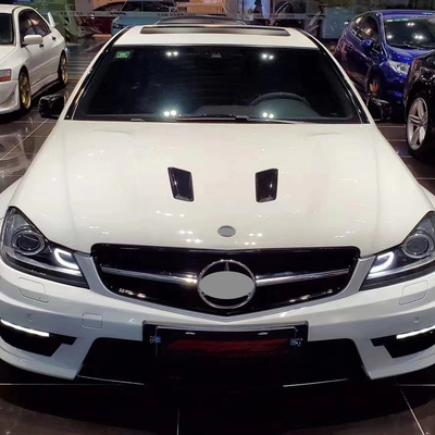 Mercedes-Benz C-Class W204 Car Grilles Modified to C63 AMG Style Front Bumper Grille