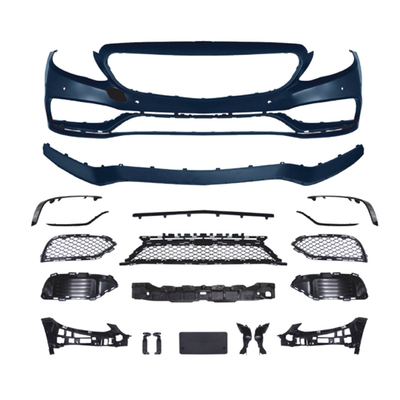Customized C63 AMG Style Front Bumper Grille for Mercedes Benz C-Class W205 2015-2018