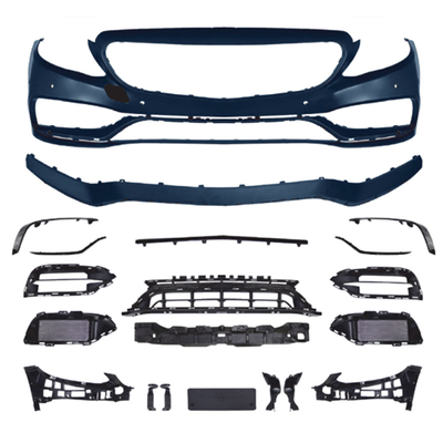 Mercedes Benz C-Class W205 to C63 AMG with Modern Luxury Front Bumper