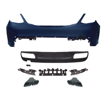 Mercedes-Benz C-Class W205 Rear Bumper Upgrade Rear Diffuser Lip and Throat Exhaust