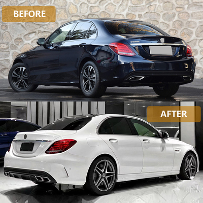 Auto Accessories Car Side Skirts Benz C Modified to C63 AMG Style 2015-2018 Body Kits