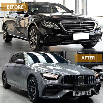E-Class W213 2016- AMG 21-23 Body Kit Car Bumpers Front Lip Rear Diffuser Exhaust Tips Side Skirts for Benz