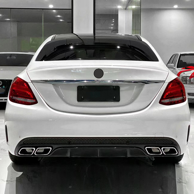 15-18 Mercedes-Benz C-class W205 Body Kit Morden Luxury Design Style Tail Throat Pipe