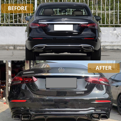 Stainless Steel Silver or Black Tail Pipe for BENZ E63 Style W213 Other Body Parts