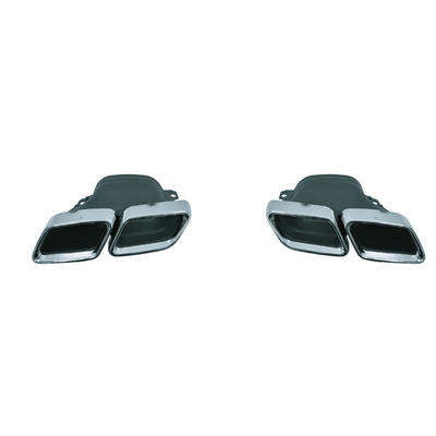 Polished Stainless Steel Exhaust Tip C63 AMG Style for 15-18 Mercedes-benz C- Class W205