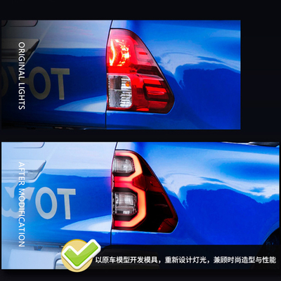 100% Tested 2020- Hilux Rear Taillights Modified Flash LED Tail Lamp For Hilux Rocco