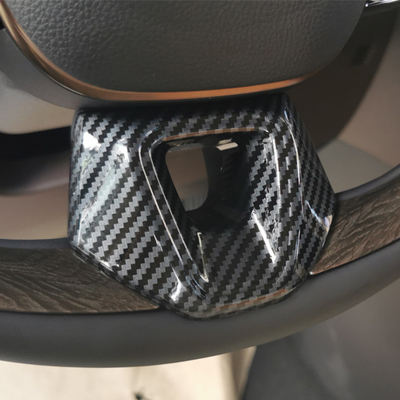 Geometric Design Carbon Fiber ABS Steering Wheel Trim for Toyota 2024 Alphard Vellfire Crown