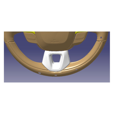 Geometric Design Carbon Fiber ABS Steering Wheel Trim for Toyota 2024 Alphard Vellfire Crown