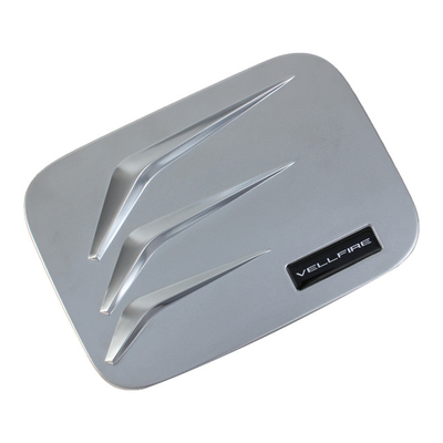 Other Car Fitment Carbon Fiber Chrome Fuel Tank Trim Cover for 2024 Toyota Alphard