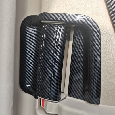 Safe and Customizable Interior Door Handles for Toyota Alphard 2024 Black Grey Finish
