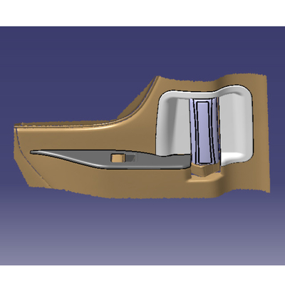 Safe and Customizable Interior Door Handles for Toyota Alphard 2024 Black Grey Finish
