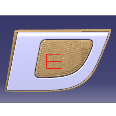 2024 Toyota Alphard Carbon Fiber Car Door Horn Cover in Tan Color with Nomal Design