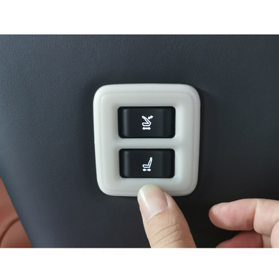 ABS Car Accessories Two Row Seat Adjustment Memory Switch Panel Cover Frame Trim For 2024