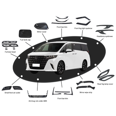 ABS Inner Rear Guard Plate for Toyota Alphard Vellfire 2024 Carbon Stretch Customized
