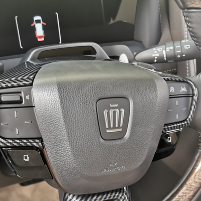 Nomal Toyota 2024 Alphard Vellfire ABS Carbon Fiber Geometric Steering Wheel Trim