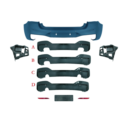 Custom Logo Accepted Car Kit for BMW 1 Series F20 15-18 MT Style Upgrade Rear Body Kit