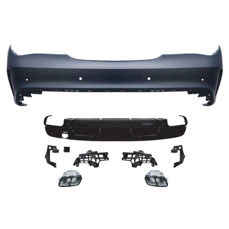 Rear Bumper Car Enclosure Set for Mercedes-Benz W117 CLA 2014-2019 Other Body Parts