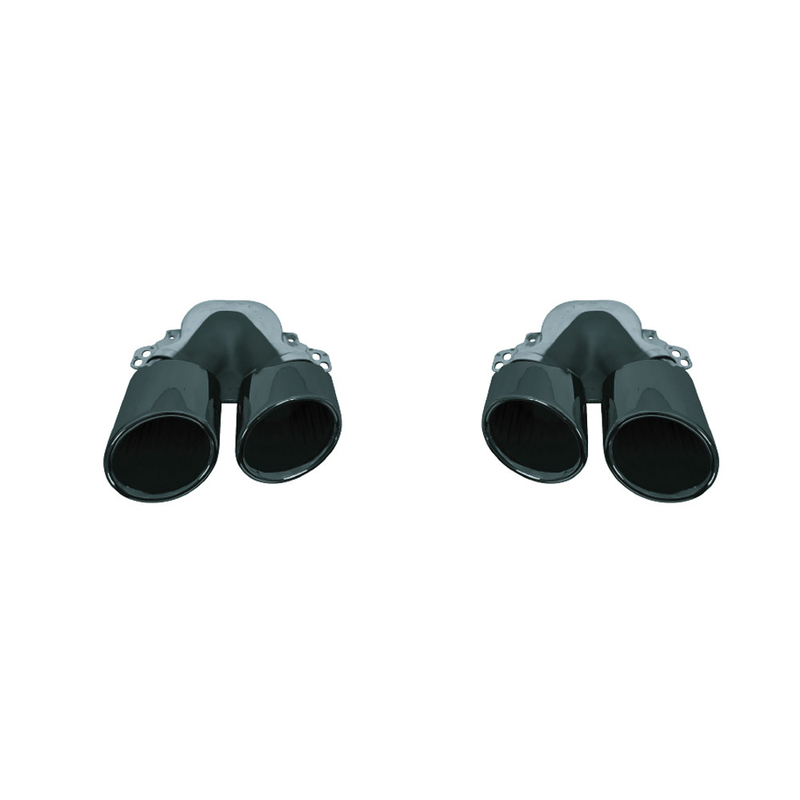 Upgrade Your CLA to a Modern Luxury with this Split Ellipse Tailpipe Throat in Black