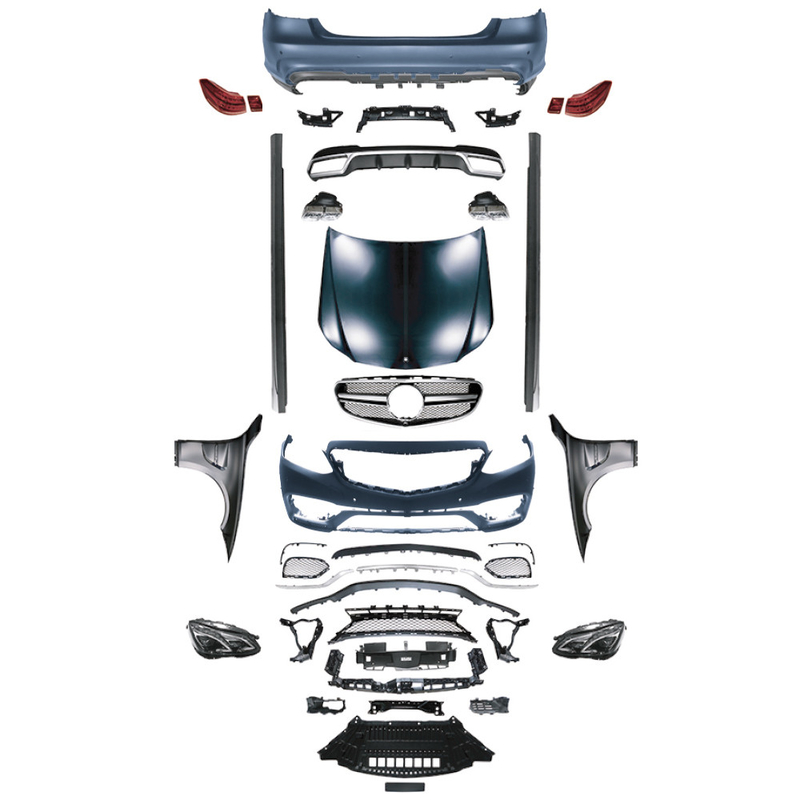 Transform Your E-CLASS W212 14-15 with AMG Wide Body Benz Body Kits Front Rear Bumper