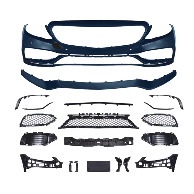 Customized C63 AMG Style Front Bumper Grille for Mercedes Benz C-Class W205 2015-2018