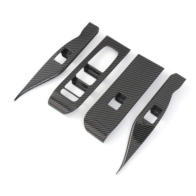 Car Window Lift Button Panel Decorative Cover Trims for Toyota Alphard Vellfire 2024