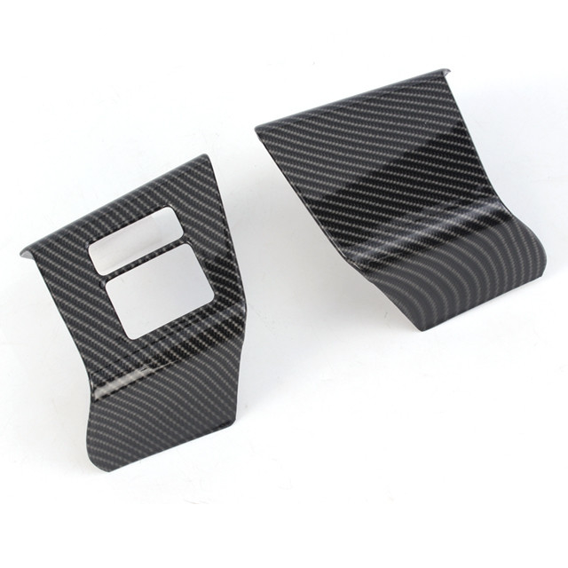 2024 Toyota Alphard Carbon Fiber Door Control Switch Cover for ABS Interior Accessories