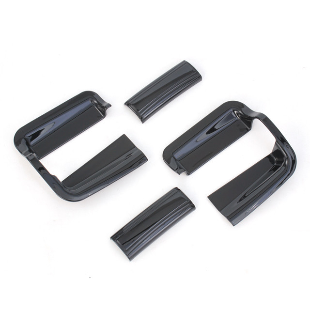 Safe and Customizable Interior Door Handles for Toyota Alphard 2024 Black Grey Finish