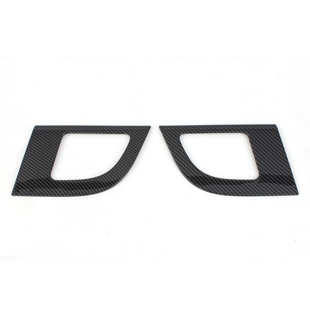 2024 Toyota Alphard Carbon Fiber Car Door Horn Cover in Tan Color with Nomal Design