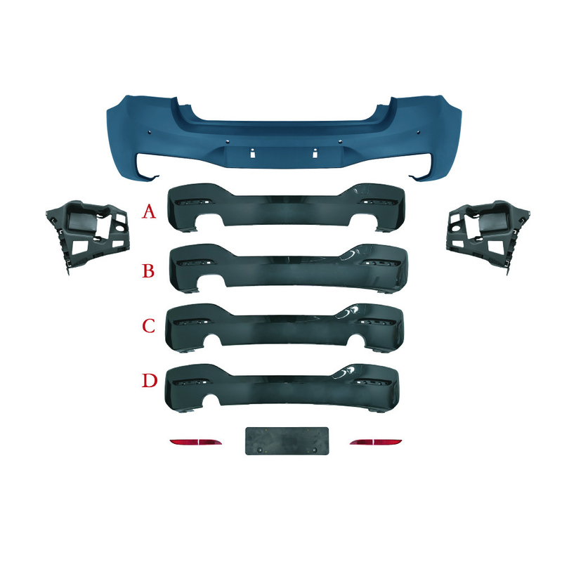 Custom Logo Accepted Car Kit for BMW 1 Series F20 15-18 MT Style Upgrade Rear Body Kit